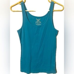 Faded Glory women’s medium teal blue tank top